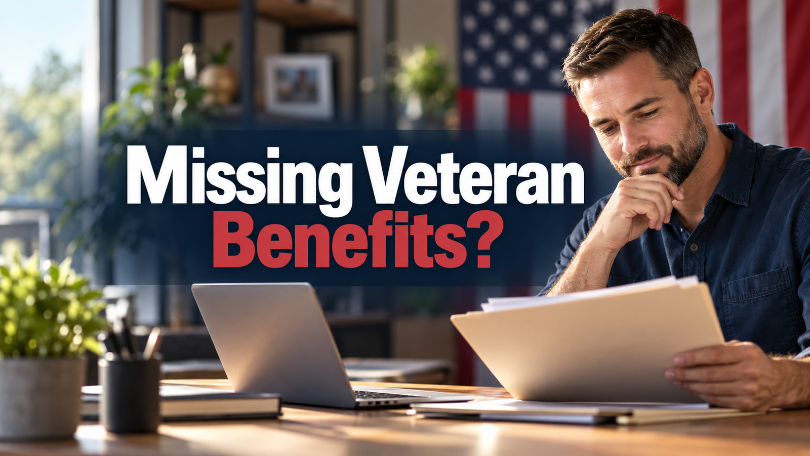 veteran reviewing benefits